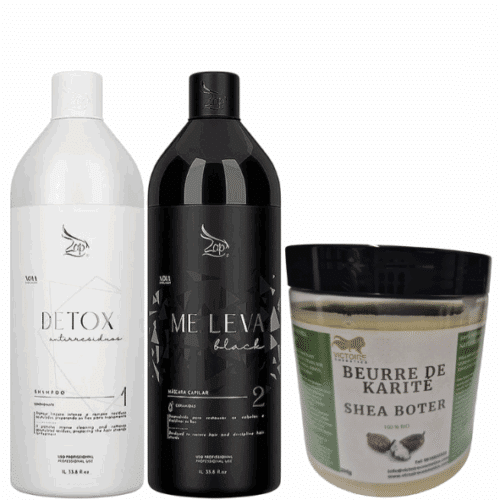 Zap Me Leva keratine behandeling 2x1 Shampoo + 1 gratis Shea Butter cadeau