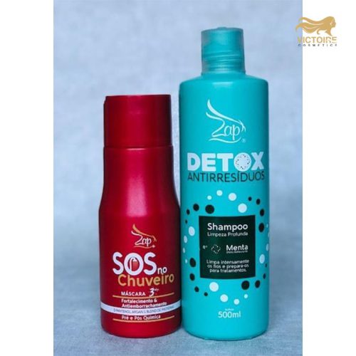 ZAP Shampoo MENTE DETOX Anti Residuos & Mask SOS onder douche