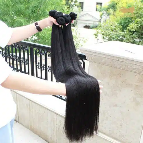 60,96 cm Straight Natuurlijke 100% Human Hair van 100gram 24inch