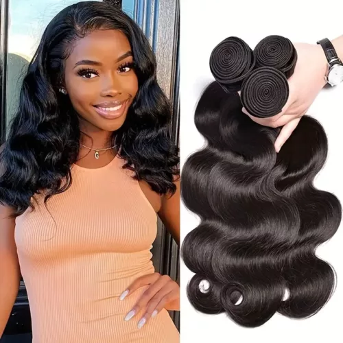 Kit Human Hair Bundle 18inch Body Wave 150 density 45,72 cm Grade 10 A
