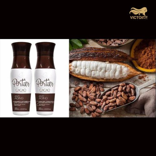 Portier Cacao Anti-Wastes Shampoo + Portier Cacao Hydraterende masker 100% origineel uit Brazilië Portier Cacao Progressive Brush is samengesteld door: Portier Cacao Anti-Wastes Shampoo is een shampoo verrijkt met cacao-extract dat het haar diep reinigt door resten, onzuiverheden en overtollige producten die zich in de haarvezel hebben afgezet te verwijderen, waardoor schoon haar wordt verkregen met een opperhuidopening. Portier Cacao Moisturizing Mask bevat veerkrachtige oliën met verzachtende en antikroeswerking die werken als een reductiemiddel en zorgen voor de herschikking van het capillaire oppervlak waardoor het haar een tijdelijk glad en gedisciplineerd effect krijgt. Met de producten van de lijn voert de professionele kapper de thermische uitlijningsservice uit, die haarherstel van binnenuit bevordert en helpt het beschadigde haar te transformeren in glad, glanzend en volledig uitgelijnd haar. Portier Cacao Progressive Brush biedt diep gerestaureerd, stralend en zacht haar. Het is compatibel met elke chemie Hoe te gebruiken Was je haar met Portier Cacao Anti Shampoo Wastes om alle resten te verwijderen die tegen de totale schuimvorming zijn. Spoel en breng de shampoo voor de tweede keer opnieuw aan, beginnend bij de tips en schuif de draden voorzichtig tussen je vingers tot je de wortel bereikt. Goed uitspoelen. Breng de shampoo opnieuw aan en laat 20 minuten inwerken. Spoel en gebruik Portier Cacao Moisturizing Mask. Breng Portier Cacao Moisturizing Masque lont per lont aan Verdeel het haar in fijne lonten en breng het product van de wortel naar de uiteinden, altijd met een afstand van 1,5 centimeter vanaf de wortel. Laat 10 minuten intrekken. Droog haar van 80 tot 100% met koele lucht. Knip het haar in dunne lonten 7 tot 10 Professionele beveiliging: - Voer altijd een lont- en huidtest uit voordat u een product aanbrengt; - In geval van contact met de ogen spoelen met veel water; - Niet geschikt voor zwangere vrouwen en zuigelingen; - Professioneel gebruik.