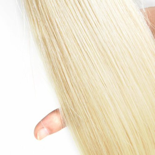 Straight Human Hair Blonde Color 16inch 1 Bundle Brazilian 40,64cm - Afbeelding 5