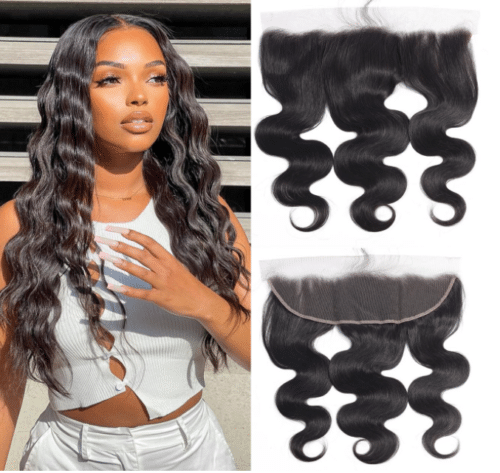 Body Wave Lace Frontal Human Hair 16 inch 13x4 Transparent 150 Density Women 100% Brazilian 40,64cm