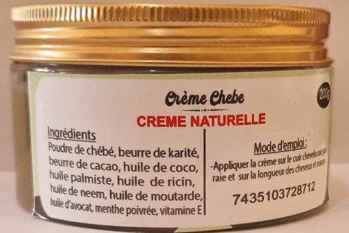 Creme Naturelle Chebe Biologisch Haar Voeding 200g - Afbeelding 6