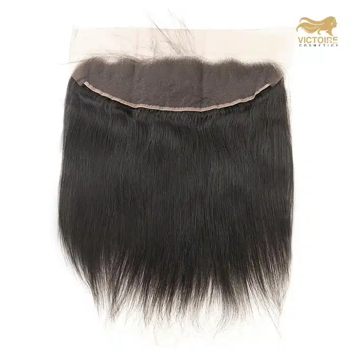 Kit Straight Human Hair Bundels 2x 100gr, 24inch + 1 frontal 10A ,60,96cm