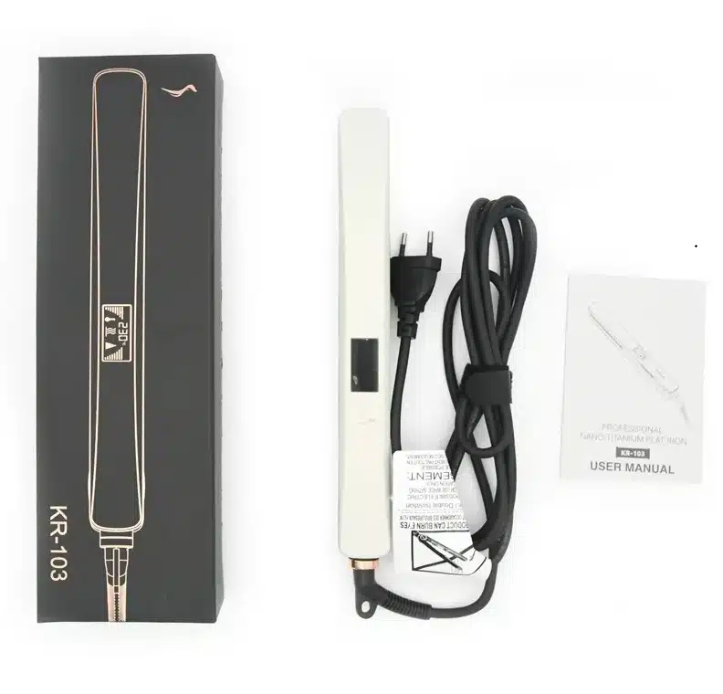 Professional Nano-Titanium Stijltang Nat & Droog Flat Iron Wide Plate - Afbeelding 4