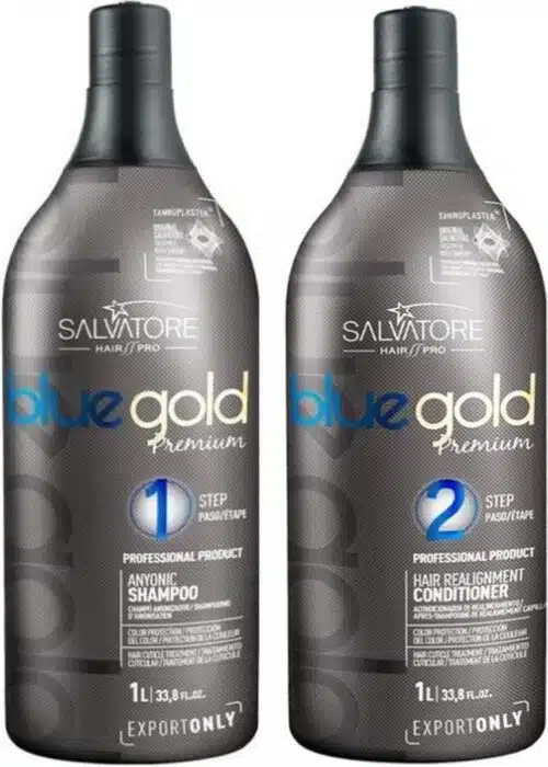 Salvatore Blue Gold Premium KIT 2x1000ml Brasiliaans  Keratine Behandeling