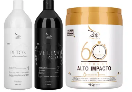 Kit Braziliaans Progressiva ZAP keratine behandeling (All Time) Me Leva + Máscara 60 Seconds 950g