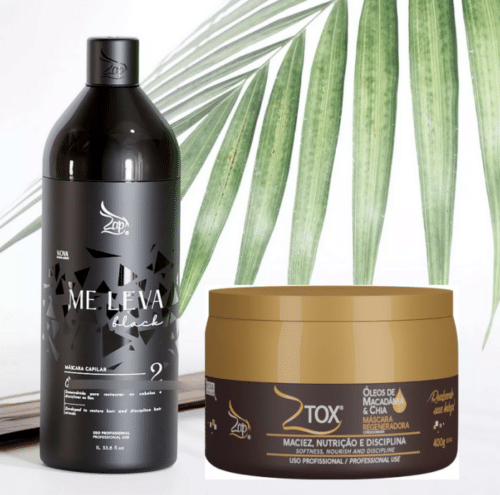 Zap Me Leva Braziliaans keratine mascara1L + Ztox mascara Regeneração olie Macadamia & Chia 400g - Afbeelding 2