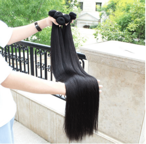 60,96 cm Cheveux 100% Humains Naturels Raides de 100 grammes 24inch