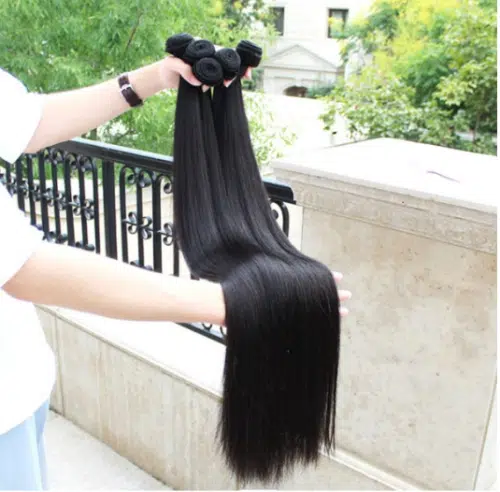 60,96 cm Cheveux 100% Humains Naturels Raides de 100 grammes 24inch