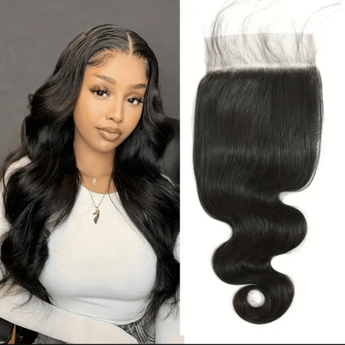 Body Wave Lace closure16 Inch Brazilian Human Hair 4*4 Natural Color 130% Density 40,64 cm