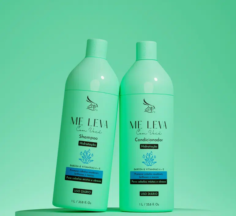 Zap Me Leva Com Você Beauté hydratante à l'aloe vera et aux vitamines - 2x1L - Afbeelding 2