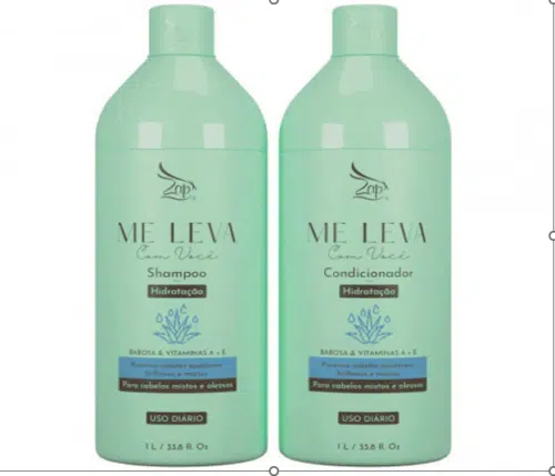 Zap Me Leva Com Você Hydraterende schoonheid met aloë vera en vitamines - 2x1L - Afbeelding 3