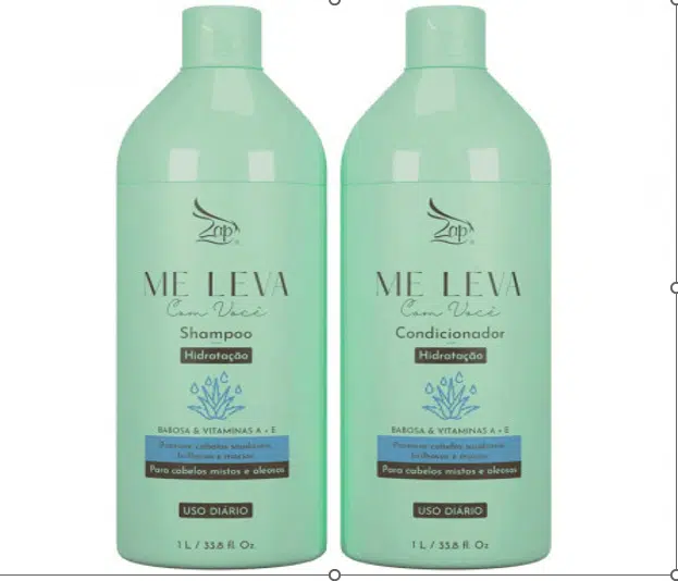 Zap Me Leva Com Você Beauté hydratante à l'aloe vera et aux vitamines - 2x1L - Afbeelding 3