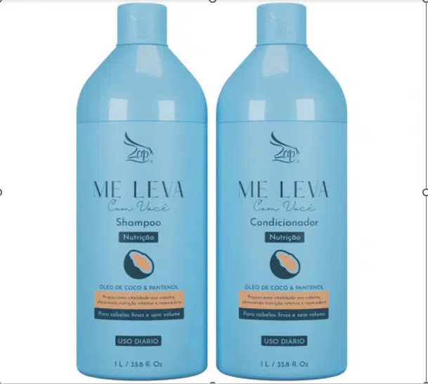 Zap Me Leva Com Você Voedingskit avec kokosolie et panthénol - 2x1L - Afbeelding 3