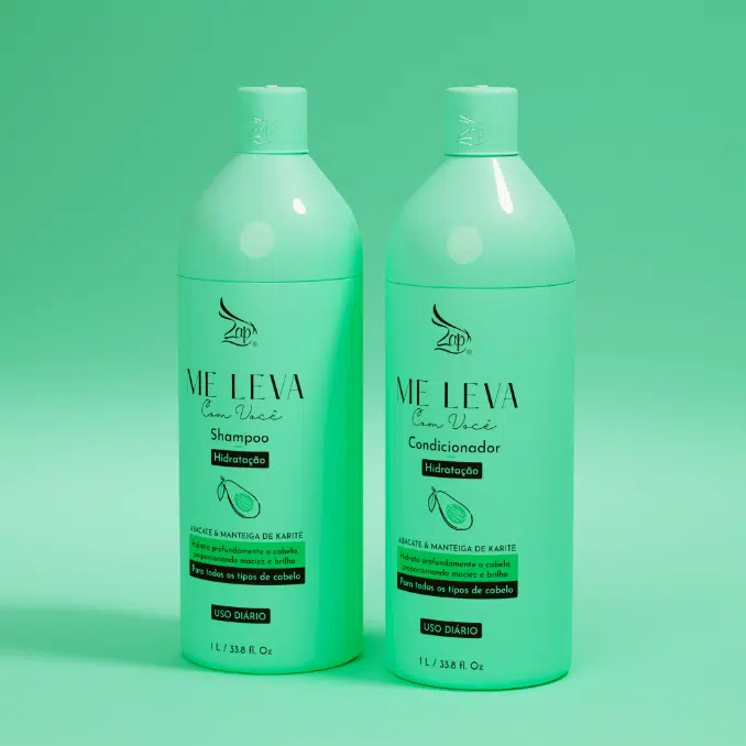 ZAP Me Leva Com Você - Diepe Hydratatie met Avocado en Sheaboter 2x1L - Afbeelding 2