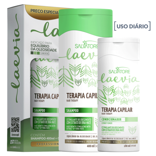 Kit Laevia Hair Therapy SH 400ml + CO 180ml