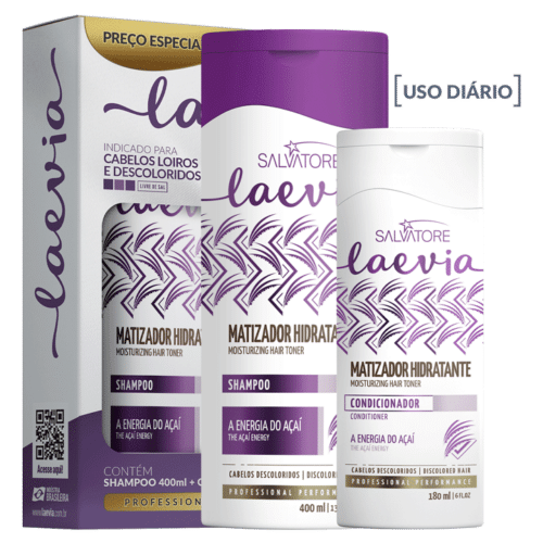 Kit Salvatore Laevia Hydratant Matizador SH 400 ml + CO 180 ml