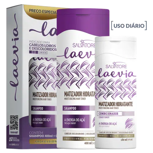 Kit Salvatore Laevia Hydratant Matizador SH 400 ml + CO 180 ml