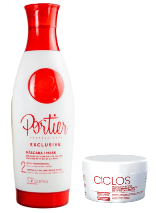 Portier exclusieve keratinebehandeling 1L + Portier Ciclos Máscara Reconstructora B-Tox-masker