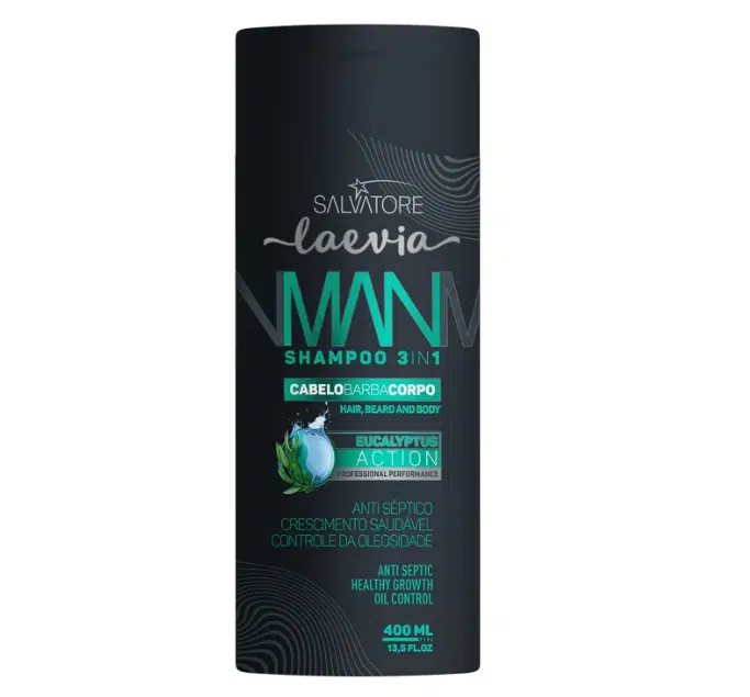 Kit Laevia Man 3IN1 Eucalyptus Action Shampoo 400ml + Pommade 100ml - Afbeelding 4