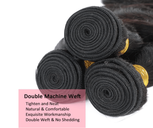 1 Bundel Human hair Body Wave 12inch 100gram 150 density grade 10A van 32cm Loose Wave - Afbeelding 2