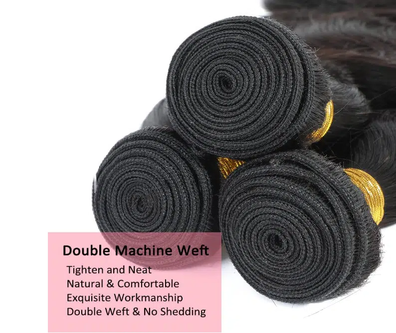 1 Bundel Human hair Body Wave 12inch 100gram 150 density grade 10A van 32cm Loose Wave - Afbeelding 2