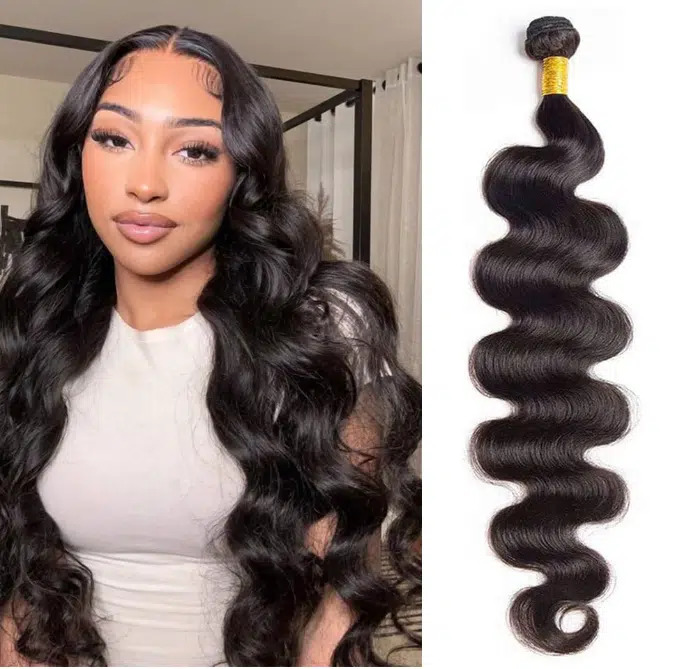 1 Bundel Human hair Body Wave 12inch 100gram 150 density grade 10A van 32cm Loose Wave