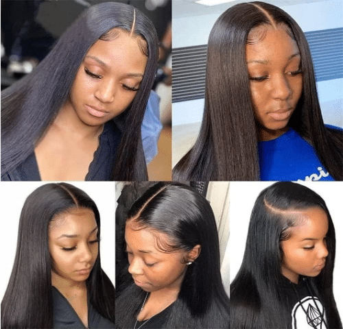 Perruque Lace Wig Droite Naturelle 20 pouces 50,80 cm - Afbeelding 2