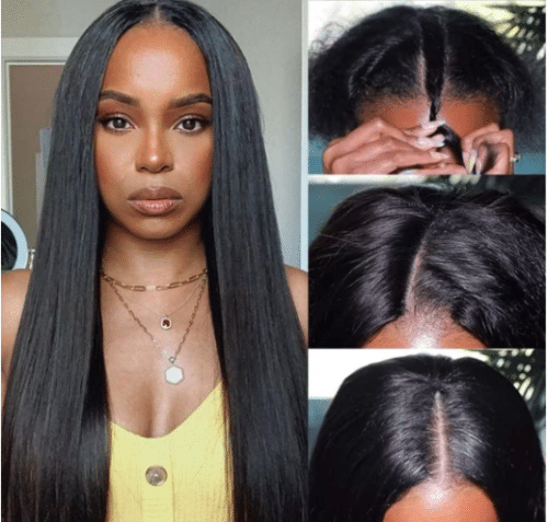 Perruque Lace Wig Droite Naturelle 20 pouces 50,80 cm - Afbeelding 3