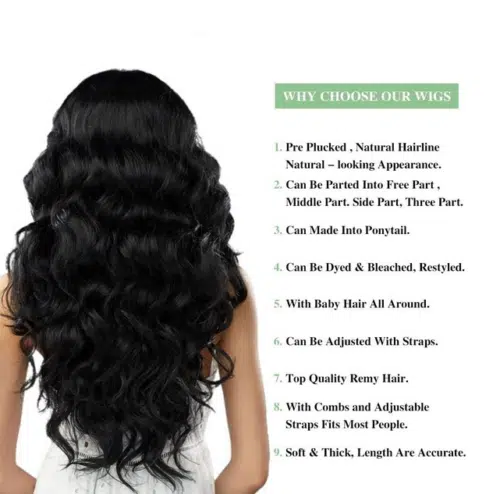 Braziliaanse Body Wave Kantpruik 24 inch 60,96 cm - Afbeelding 3