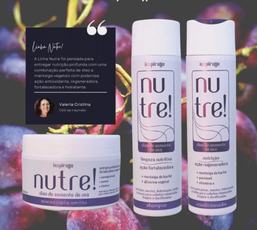 Inspiralle Nourish druivenpitolie - Shampoo + Conditioner + Mascara Regenererende werking - Afbeelding 2