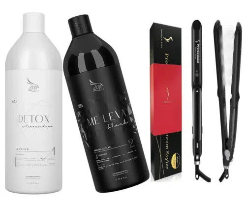 ZAP Me Leva Keratine Behandelingsset 2x1000ml + Professionele Stoom Stijltang 235ºC Accessoires Nu Gratis