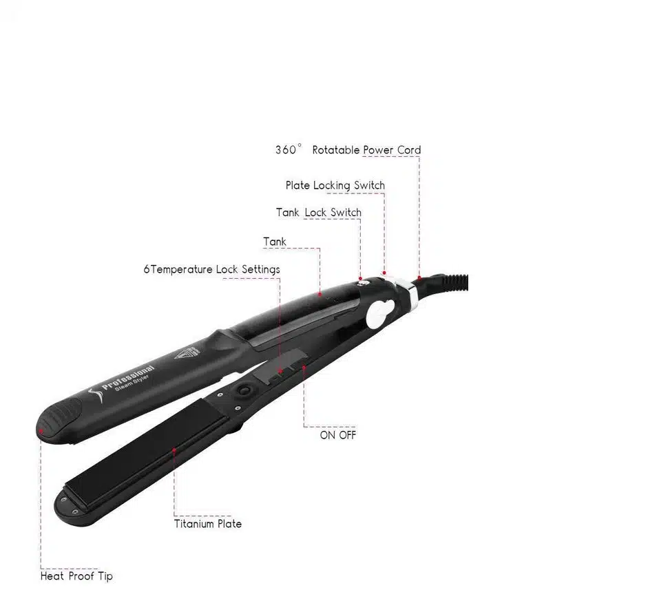 Professionele Stoon Steam Styler stijltang vermogen 30W temperatuur 80-230C/450F - Afbeelding 4