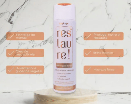 Inspiralle Restaure - Shampoo + Conditioner + Máscara keratine behandeling - Manteiga de Manga (Mangoboter) - Afbeelding 4