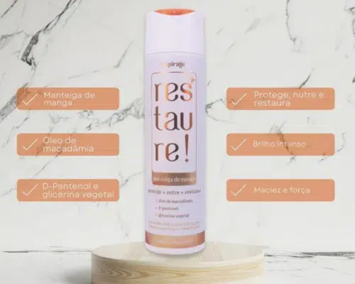 Inspiralle Restaure - Shampoo + Conditioner + Máscara keratine behandeling - Manteiga de Manga (Mangoboter) - Afbeelding 4
