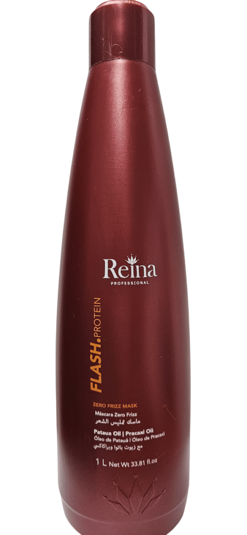Masker Reina Professional Flash Protein - Anti-Frizz -Braziliaans Keratine behandeling  1L Zonder formaldehyde - Afbeelding 3