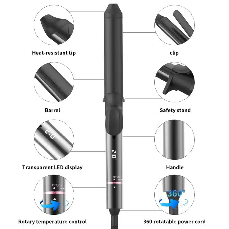 Digitale, hair Curlen haar krultang – KR-D06 Professionele Krultang - Afbeelding 4