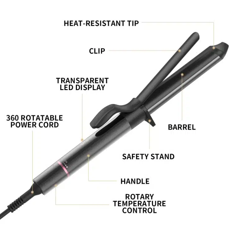 Digitale, hair Curlen haar krultang – KR-D06 Professionele Krultang - Afbeelding 10