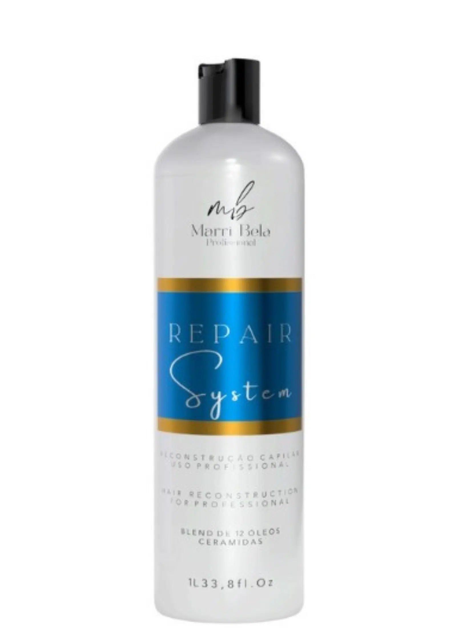 Braziliaanse Keratine Behandelingskit Marri Bela Reina Professional Shampoo Residuos en Hair Repair System Masker 2x1L 33.8 fl.Oz - Afbeelding 4