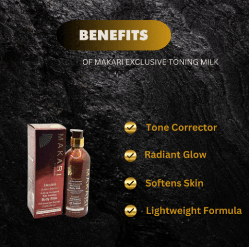 Makari Exclusieve Toning Milk 500ml – 16,8 oz - Afbeelding 2