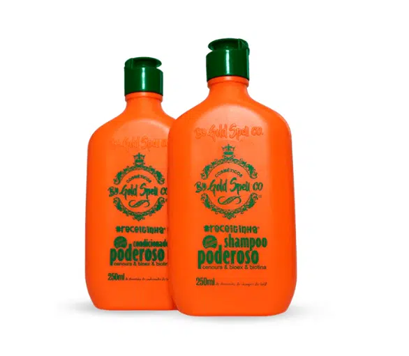 Kit Poderoso Shampoo + Condicionador by Gold Spell Co 250ml x2