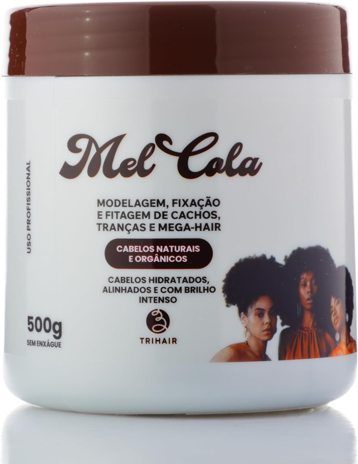 Mel Cola Styling Gel 500g – Krullengel & Vlechtgel – Voor Krullen, Vlechten en Mega Hair – Sterke Fixatie & Glans