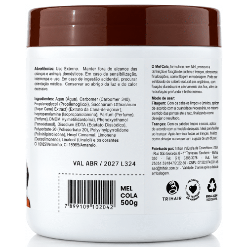 Traihair Mel Cola Styling Gel 500g - Afbeelding 3