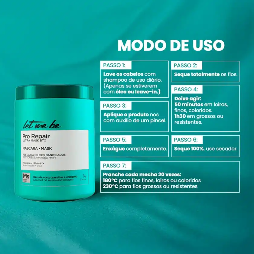 Let Me Be Pro Repair BTX Ultra Mask 1kg - Afbeelding 3